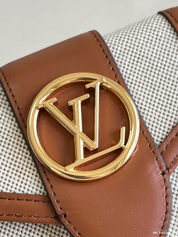AAA Pruses Bags VUITTON LOUIS 9 PONT COMPACT WALLET 0806